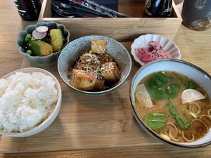 Vegan lunch set  at Café Manggha in Krakow