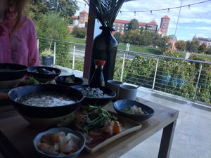 Lunch set  at Café Manggha in Krakow