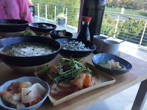 Lunch set at Café Manggha in Krakow