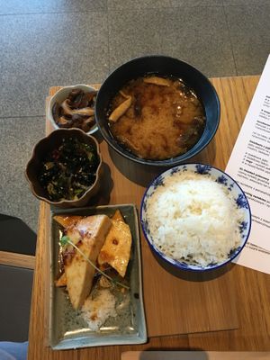 breakfast set at Café Manggha in Krakow