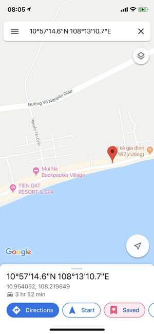 Actual location at Thuan Chay Lao Nong 3 in Mui Ne