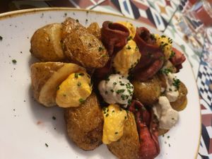 patatas bravas at La Modernista in Madrid
