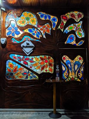 fancy entrance at La Modernista in Madrid