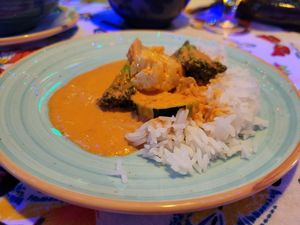 Geng Ped Pak and rice (rice come with the food) at Koh Phangan in Uppsala