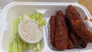 Vegan wings. at Loving Cafe in Fort Wayne