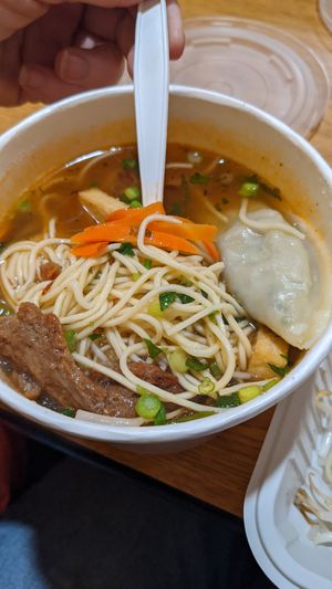 Wonton soup at Loving Cafe in Fort Wayne