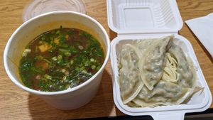 Wonton soup at Loving Cafe in Fort Wayne