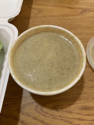 Mushroom and Pistachio Soup 😍 at Loving Cafe in Fort Wayne