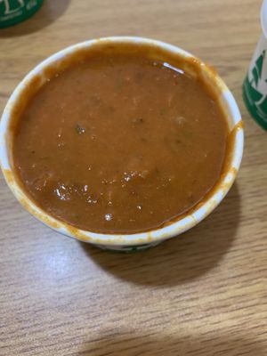 White bean chili was so hearty   at Loving Cafe in Fort Wayne