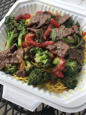 Singapore noodles at Loving Cafe in Fort Wayne