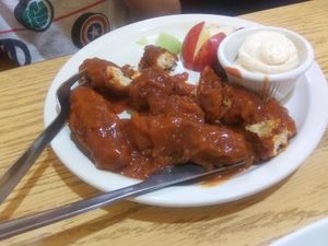 BBQ Wings  at Loving Cafe in Fort Wayne