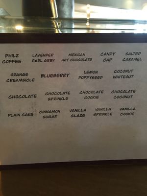 Donut flavors at Eternal in Oakland