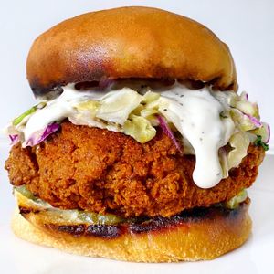 VOW Nashville Chickn Sandwich  at VOWburger in Los Angeles