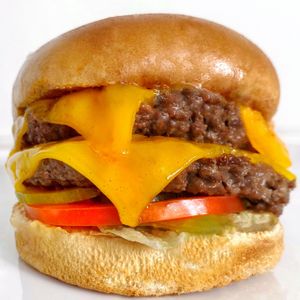 Vow dubs with Cheese  at VOWburger in Los Angeles