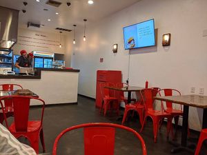 Interior ￼ at VOWburger in Los Angeles