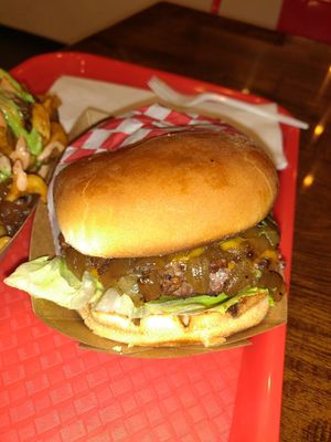 The vegan burger at VOWburger in Los Angeles