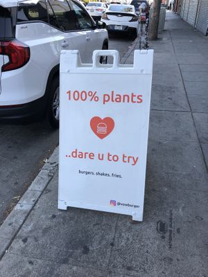 Entrance at VOWburger in Los Angeles