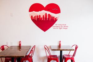 interior at VOWburger in Los Angeles