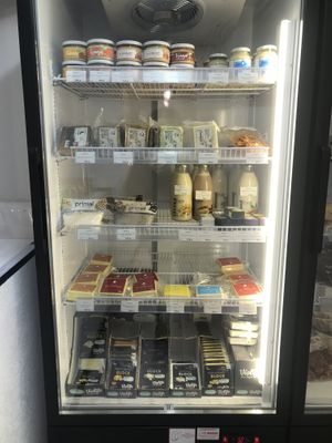 Vegan milk, cheese, tofu  at Veggie Woogie in Moscow