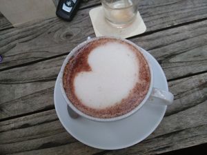 Mit veganer Milch at Parkcafe in Fuerstenfelbruck