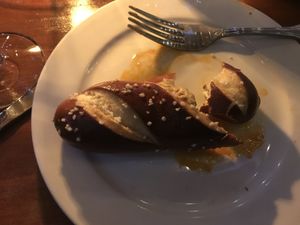 Was hungry, forgot to take a pic. Nonetheless here’s the vegan pretzel, they were so good!  at Pedal Haus Brewery in Tempe