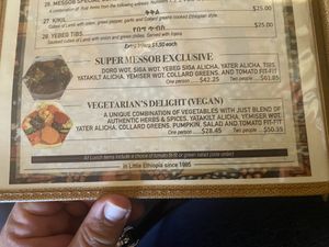   at Messob Ethiopian Cuisine in Victoria