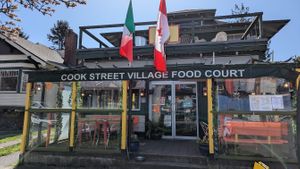 Front entrance at Messob Ethiopian Cuisine in Victoria