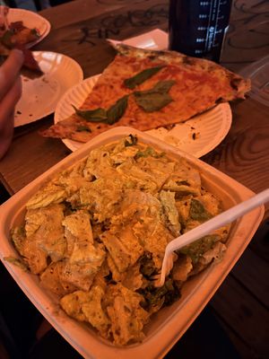 Caesar -small and slice   at Scarr's Pizza in New York City