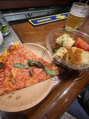   at Scarr's Pizza in New York City