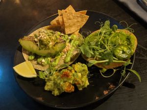 Tacos - first course at Llama in Copenhagen