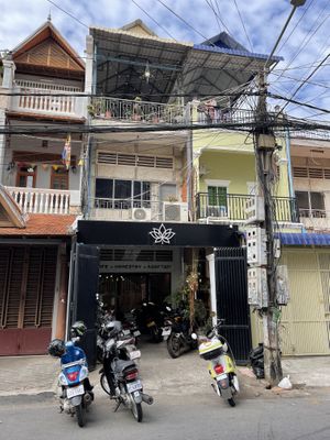 From outside  at Sacred Lotus Cafe in Phnom Penh