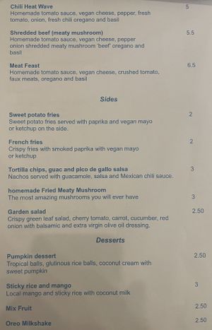 Menu, 4 of 6  at Sacred Lotus Cafe in Phnom Penh