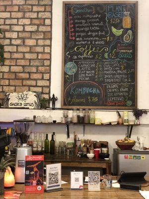 Counter  at Sacred Lotus Cafe in Phnom Penh