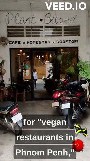 Screenshot from my "First Meal at Sacred  Lotus" video on Youtube at Sacred Lotus Cafe in Phnom Penh
