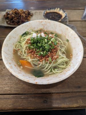 Khmer soup at Sacred Lotus Cafe in Phnom Penh