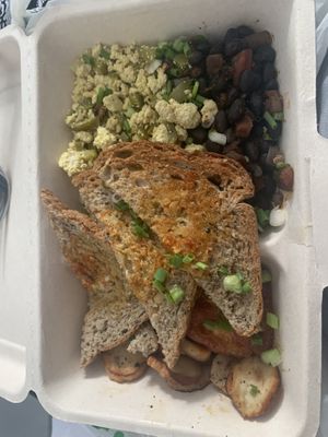 Vegan breakfast  at Sacred Lotus Cafe in Phnom Penh