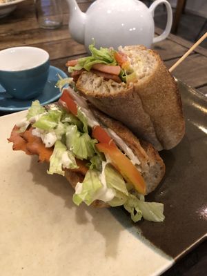 BLT with facon bacon  at Sacred Lotus Cafe in Phnom Penh