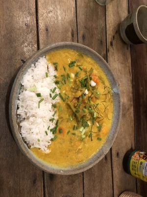 Red curry (was ok)  at Sacred Lotus Cafe in Phnom Penh