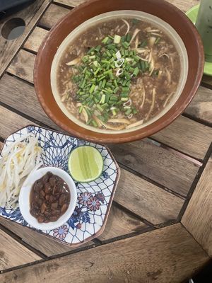 Congee  at Sacred Lotus Cafe in Phnom Penh