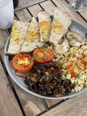 Full English breakfast  at Sacred Lotus Cafe in Phnom Penh