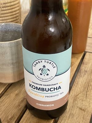 Cinnamon kombucha   at Sacred Lotus Cafe in Phnom Penh