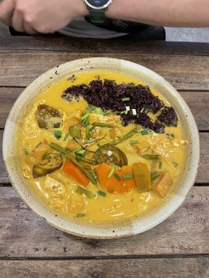 Red curry  at Sacred Lotus Cafe in Phnom Penh