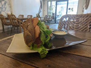 BLT sandwich at Sacred Lotus Cafe in Phnom Penh