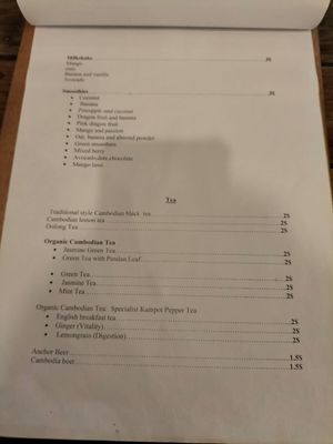  at Sacred Lotus Cafe in Phnom Penh