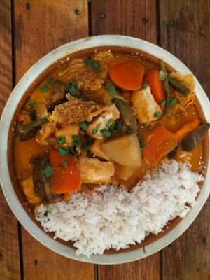 Khmer Red Curry at Sacred Lotus Cafe in Phnom Penh