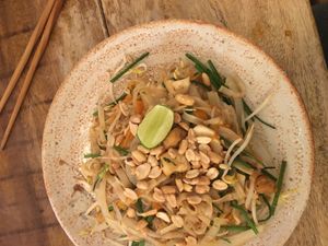 Pad Thai  at Sacred Lotus Cafe in Phnom Penh