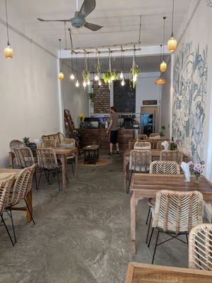 Inside view at Sacred Lotus Cafe in Phnom Penh