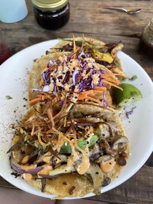 Mushroom stuffing was super tasty  at Hamabe in Monterrey