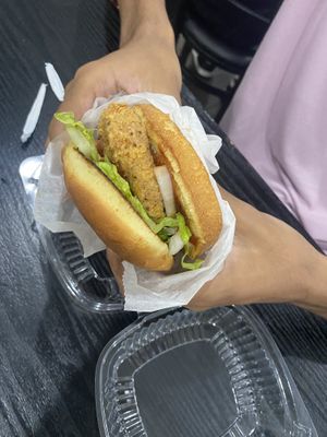 Chicken sandwich   at NuVegan in Washington