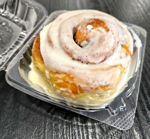 Cinnamon roll (stale, very hard, get cornbread instead) at NuVegan in Washington